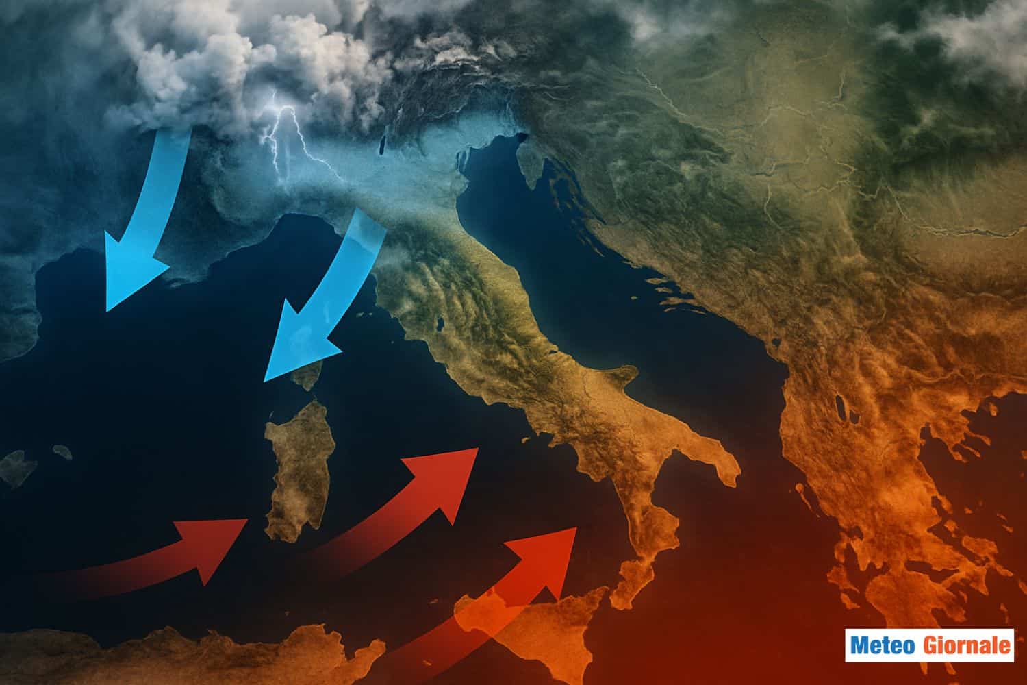 Picchi di 40 gradi al Centro Sud, mentre al Nord verso temporali violenti