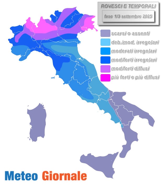 piogge 1 3 SETTEMBRE 2025