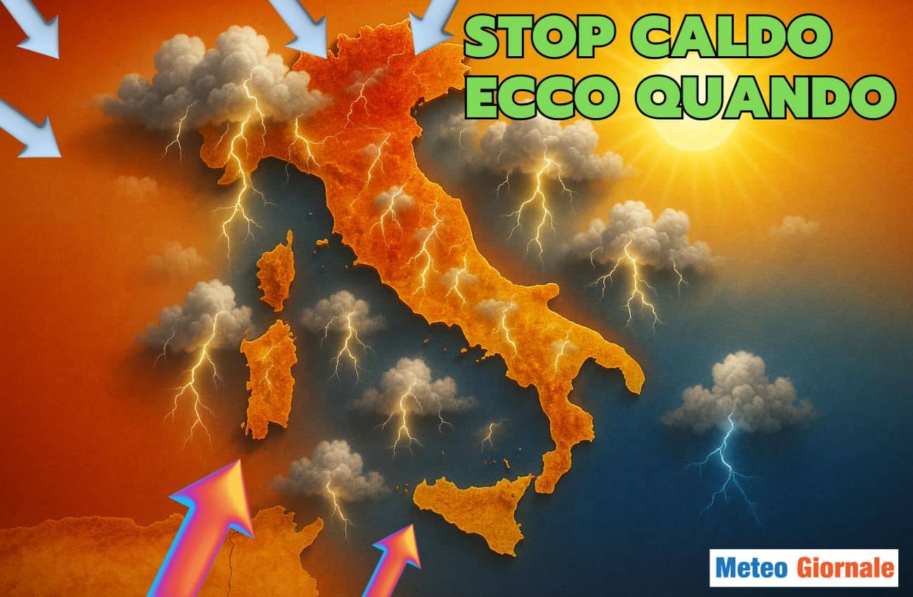 Meteo fine del caldo africano ecco il giorno della svolta