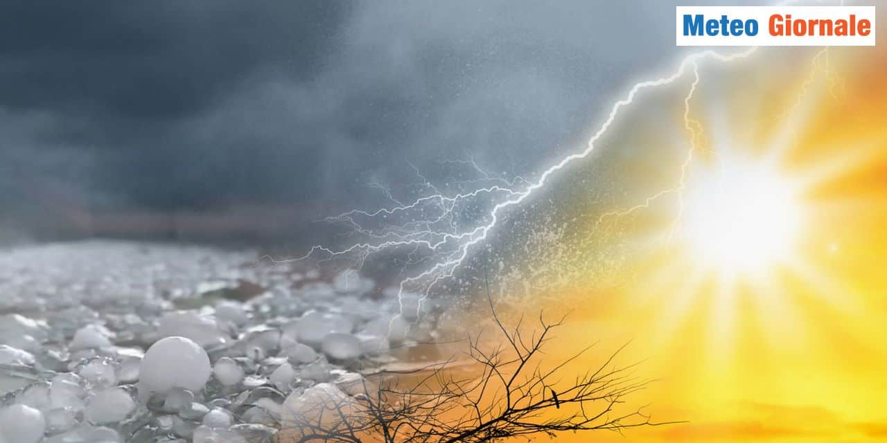 Mix tra temperature elevate e temporali di calore