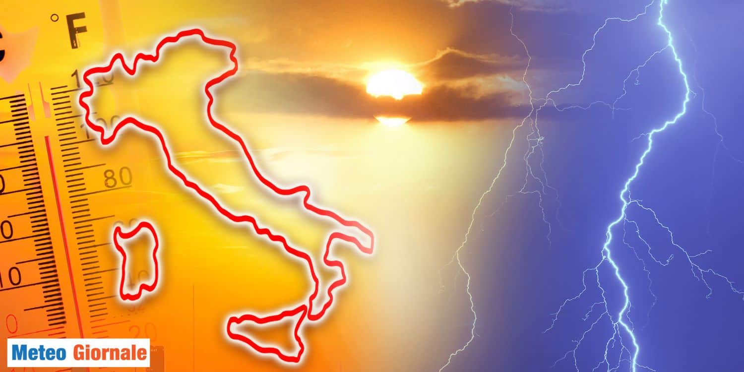 Meteo, forti temporali su alcune Regioni. Poi “caldo africano asfissiante”
