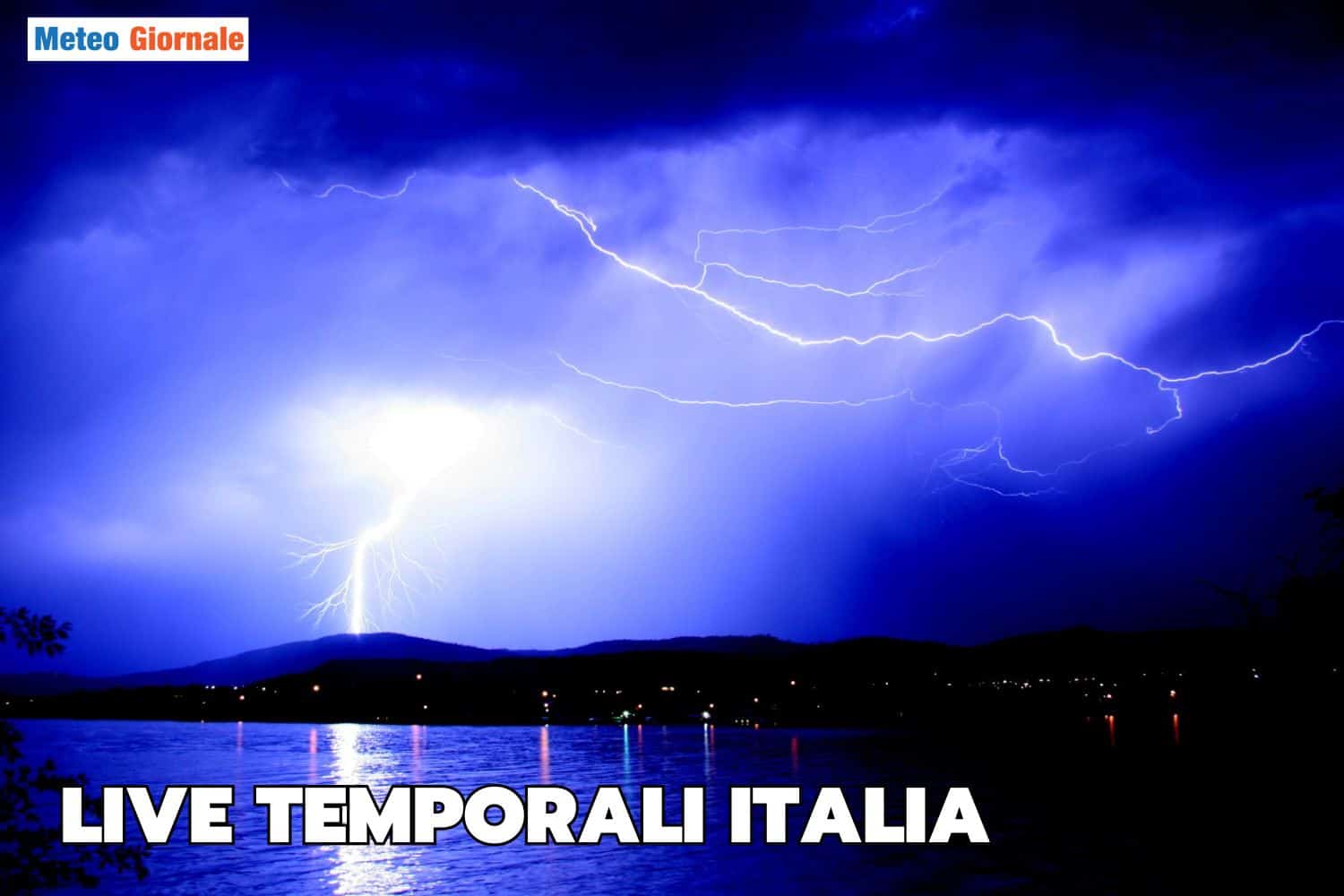 Meteo con 10 mila fulmini improvvisamente. Altri temporali vaganti