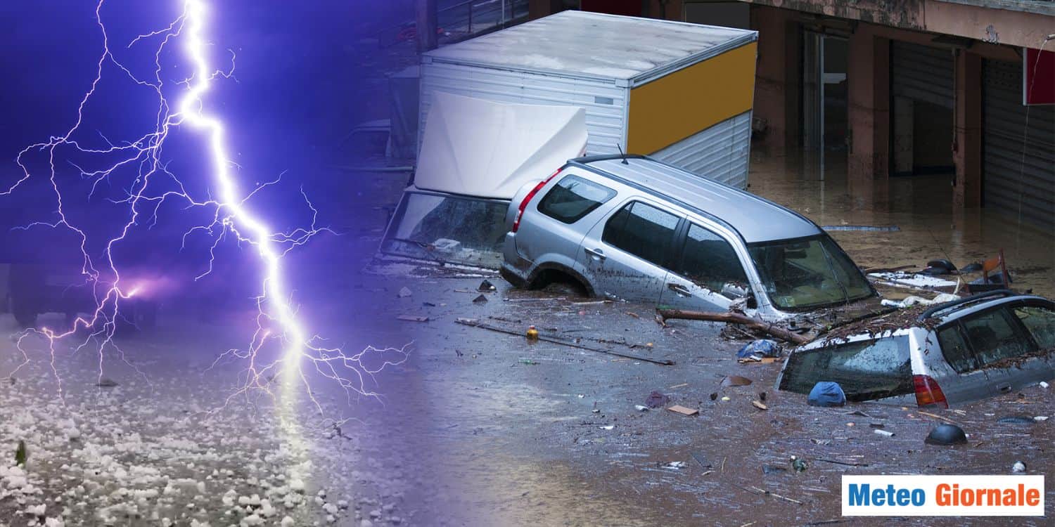 Decine e decine di temporali nel meteo di Oggi 21 Agosto