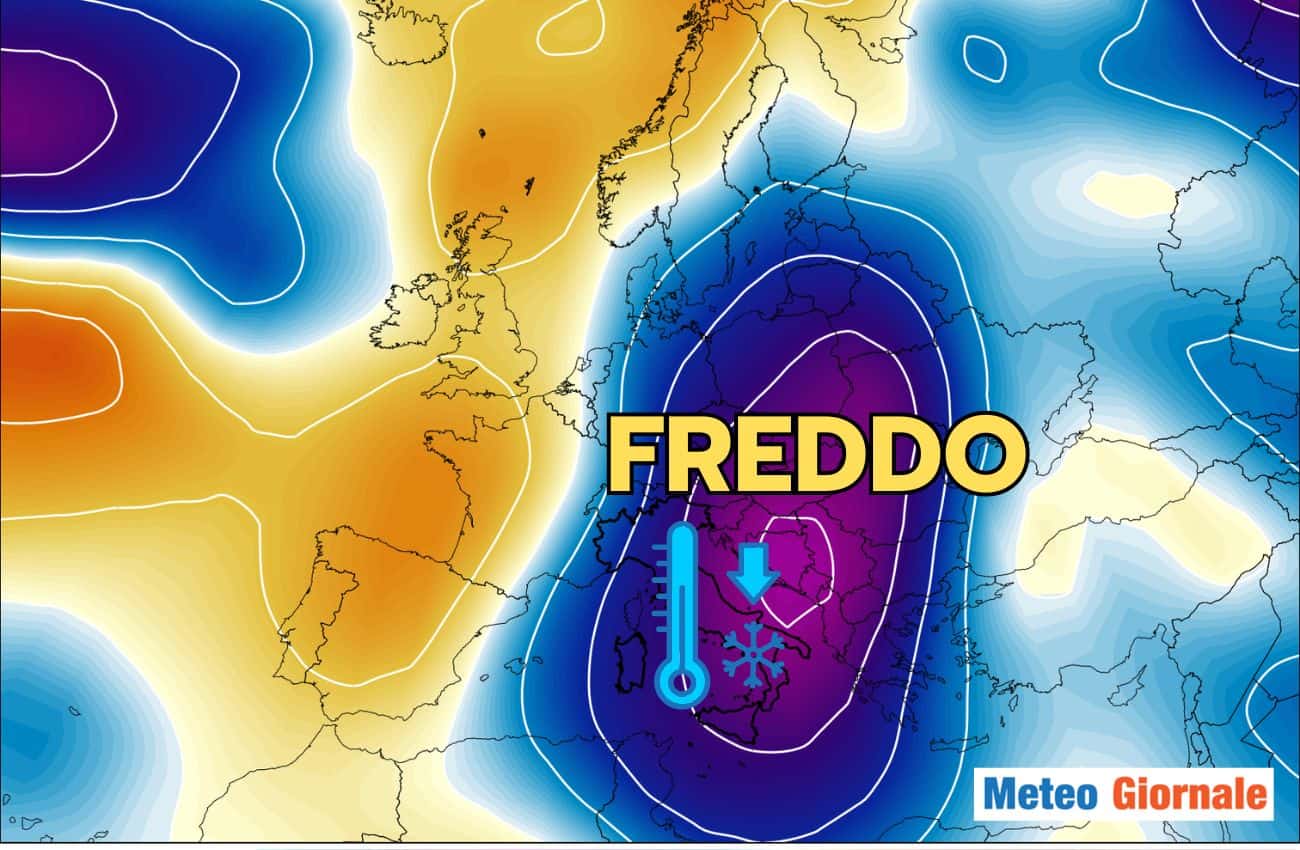 Meteo: affondo dell’aria fredda da Est, ecco le conseguenze sull’Italia