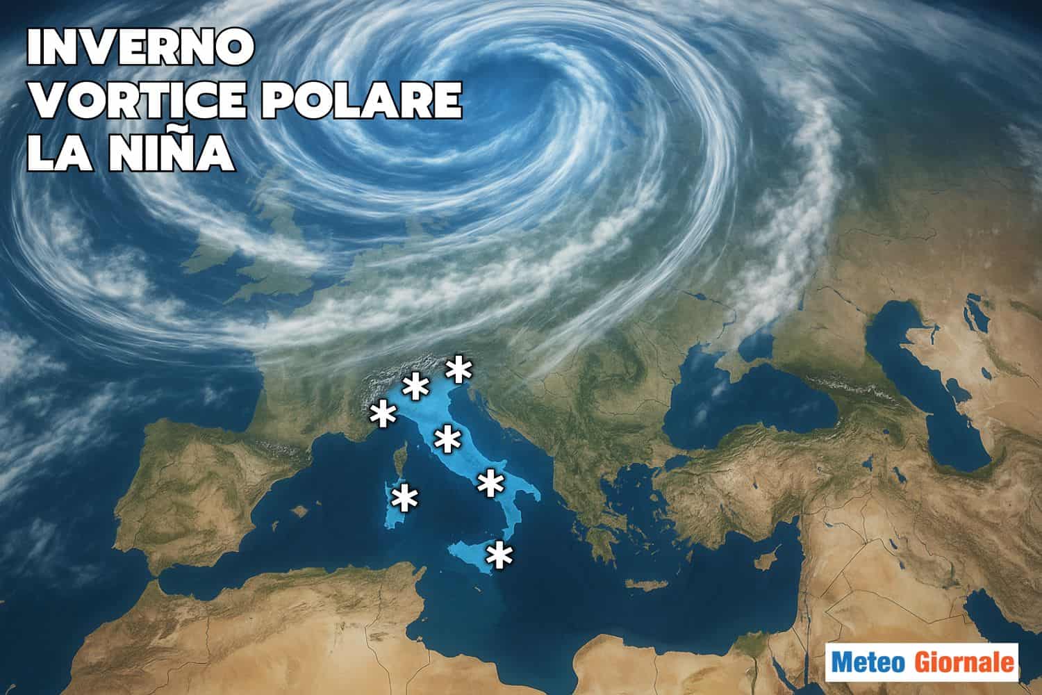 Meteo, freddo intenso: il pericoloso mix tra Vortice Polare e La Niña