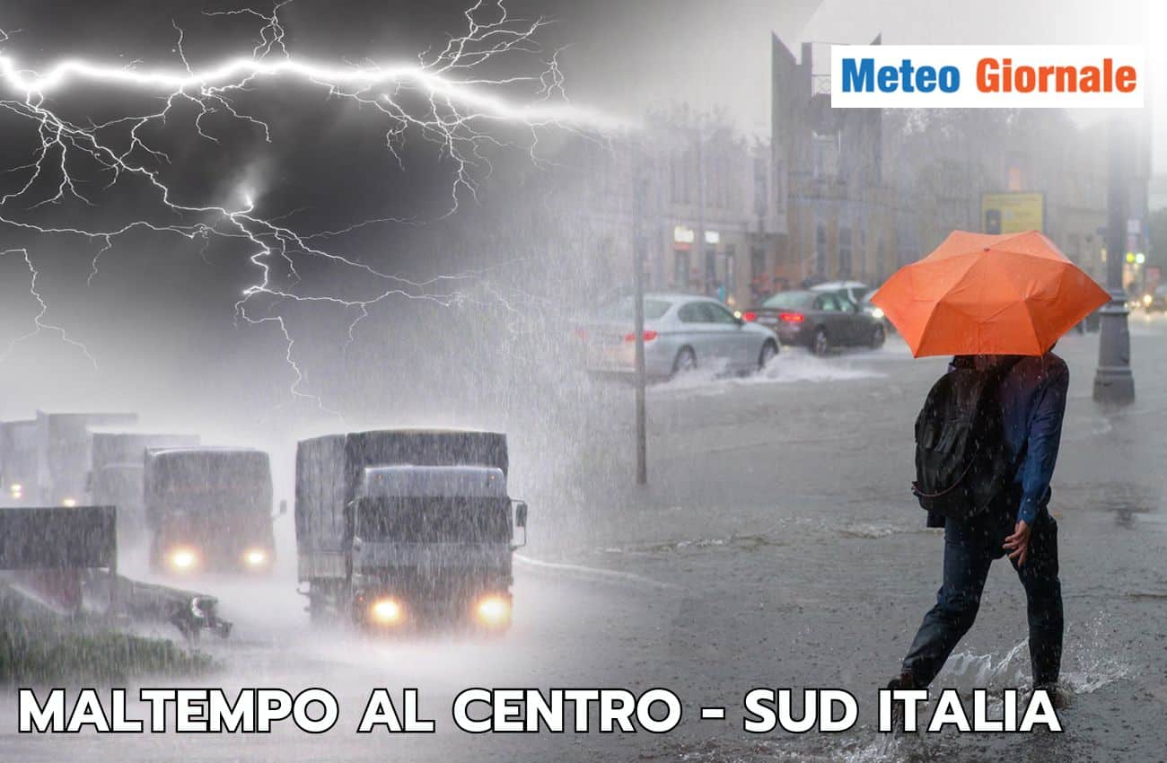 Maltempo in arrivo al Centro-Sud Italia, ecco le regioni colpite
