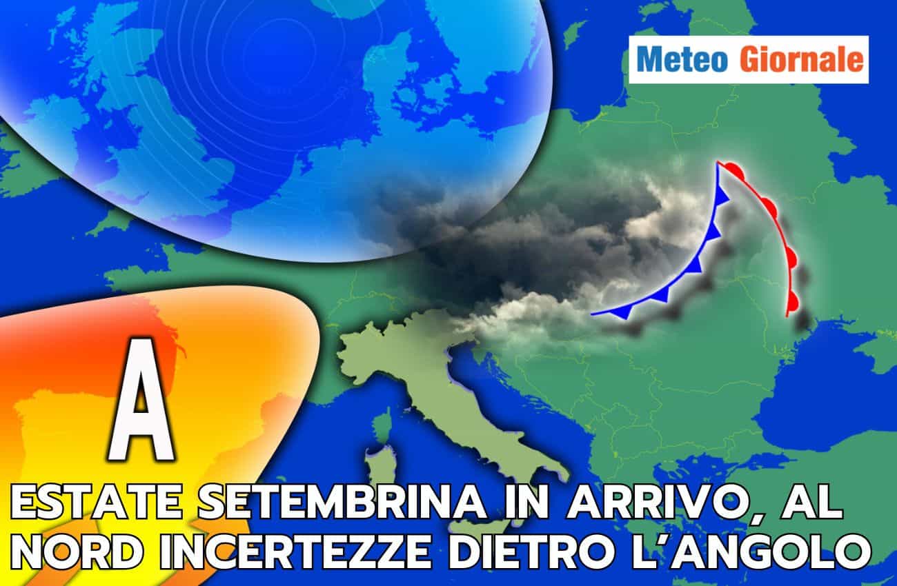 L’estate settembrina arriva in Italia, ma al Nord Italia gli scenari sono aperti
