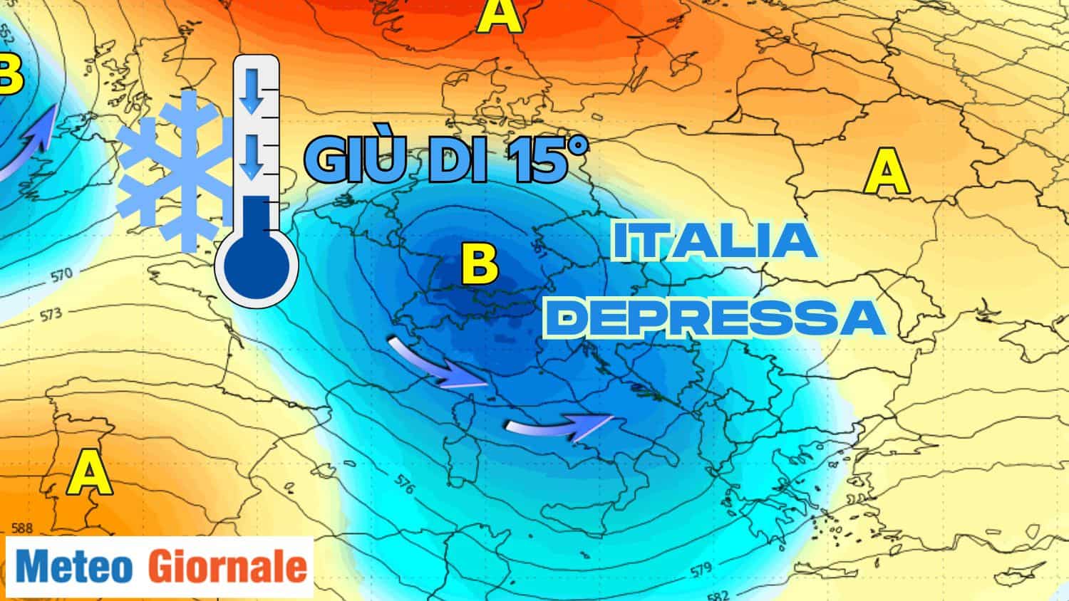 Svolta autunnale seria: crollo termico di 15° da queste date. I dettagli