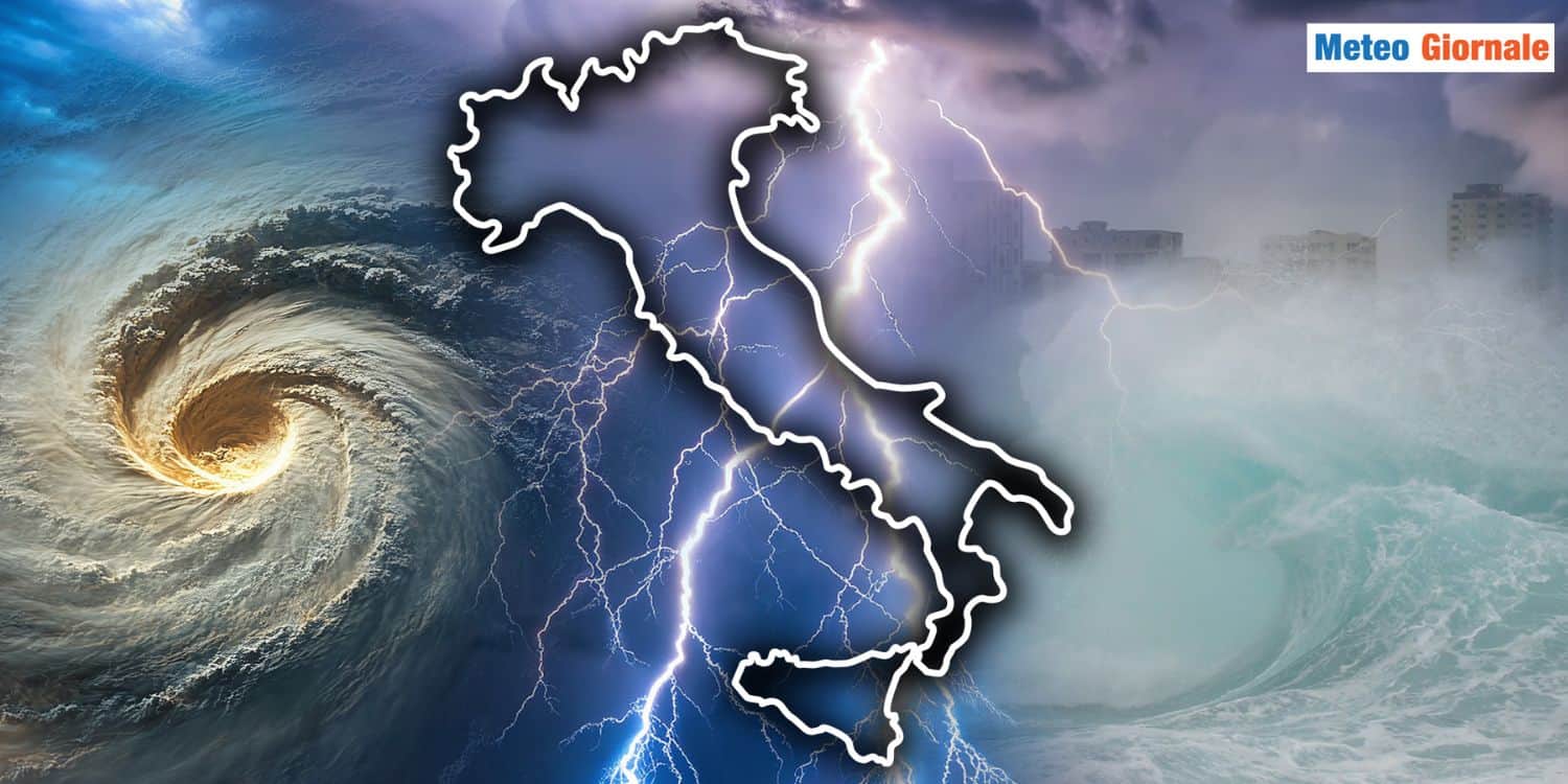 Questo si che è “maltempo”: doppio vortice sull’Italia, ecco le zone colpite
