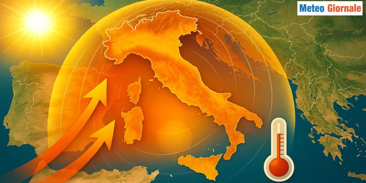Forte anticiclone sull'Italia