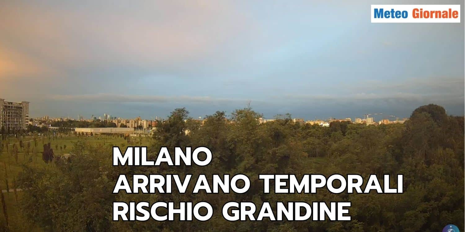 Meteo MILANO, cielo rosso annuncia TEMPESTA