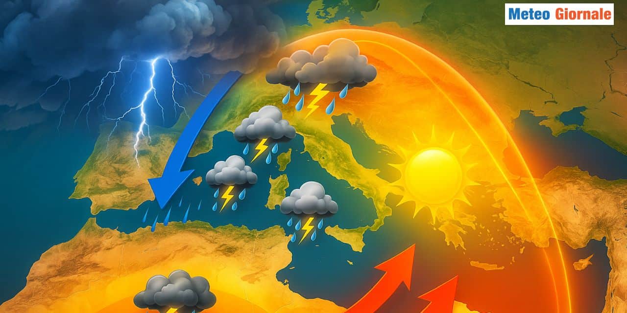 Piogge e temporali dopo il caldo anomalo