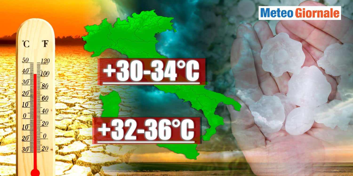 Settembre con caldo intenso e soleggiato: attesi temporali forti con grandine