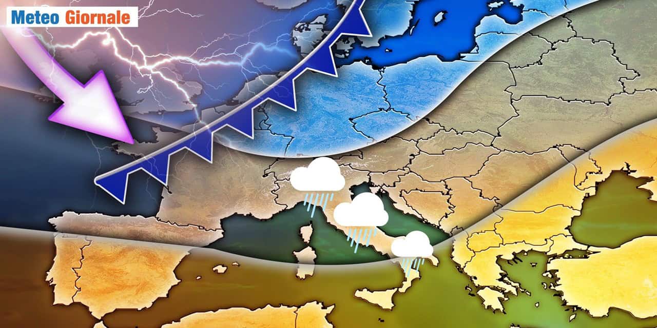 Meteo: si prepara una incisiva perturbazione per il weekend, ecco dove colpirà