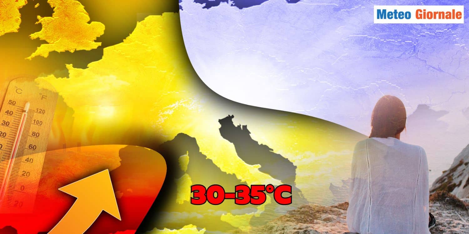35 gradi “oggi” in Italia: vediamo dove, previsione meteo
