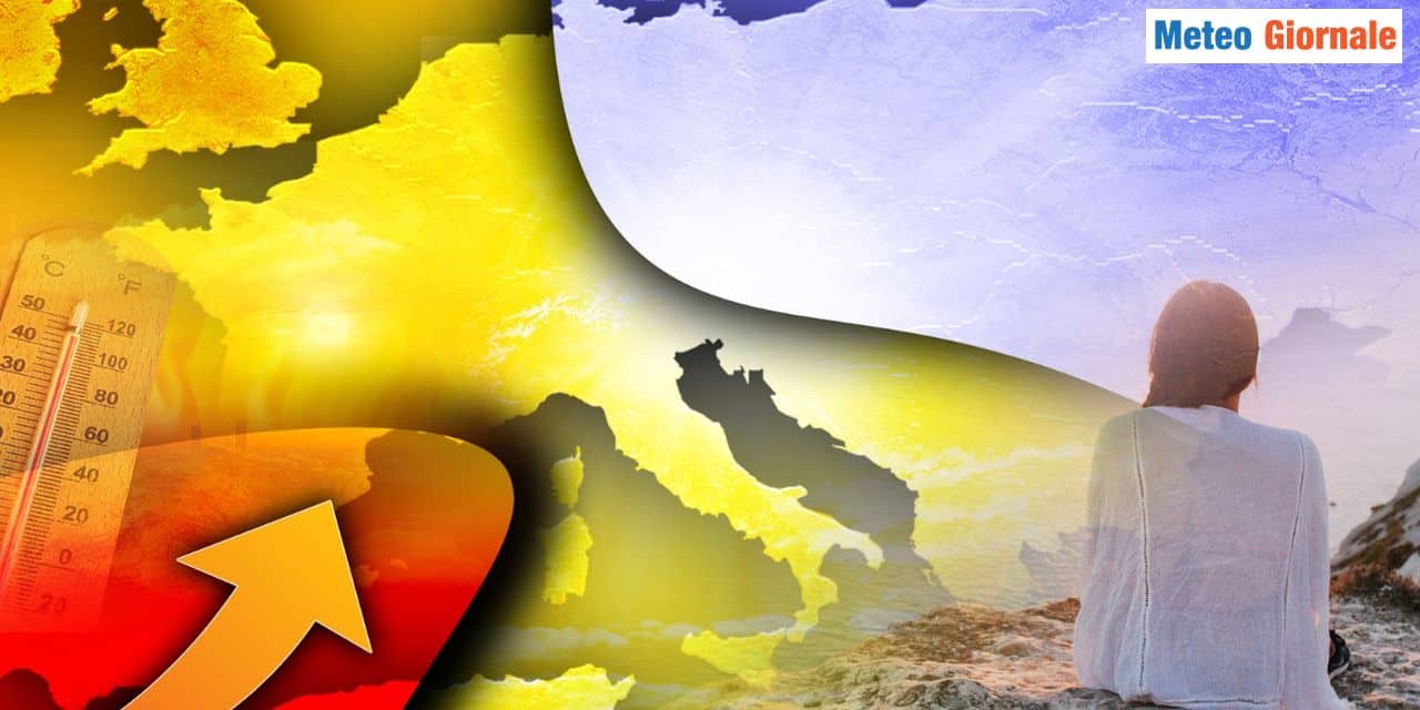 Anticiclone in rinforzo e temperature in aumento