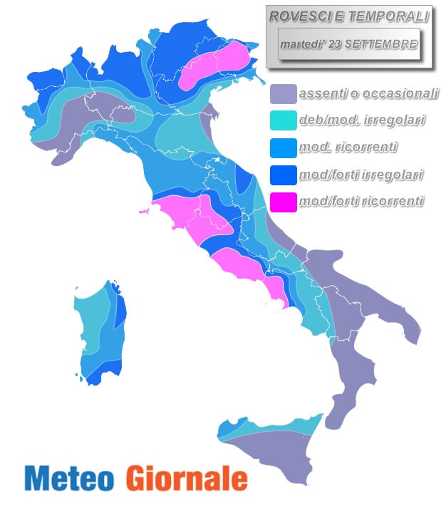 temporali martedi 23 1
