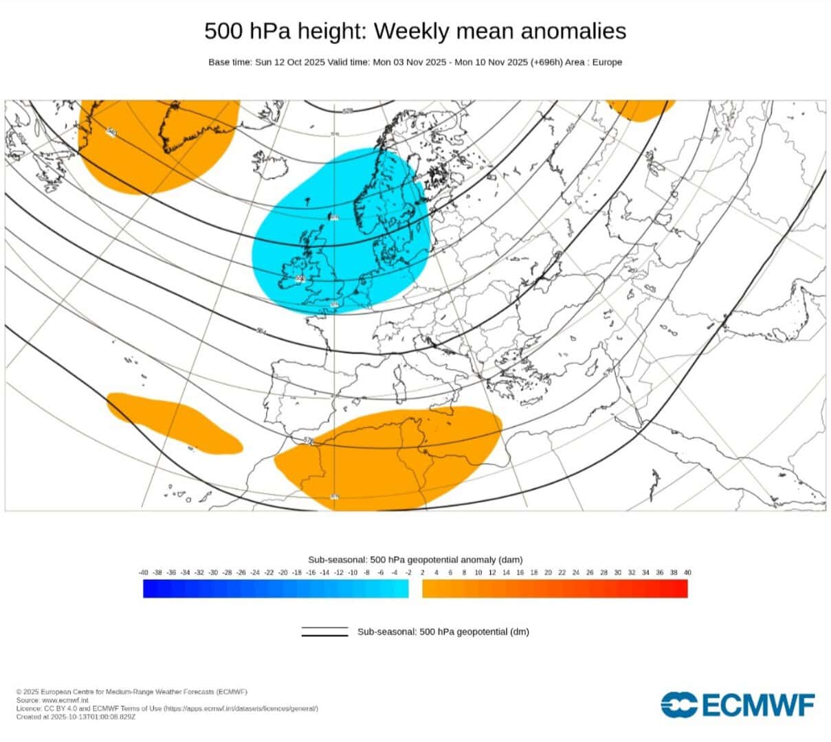 Blocco freddo nord Europa novembre 
