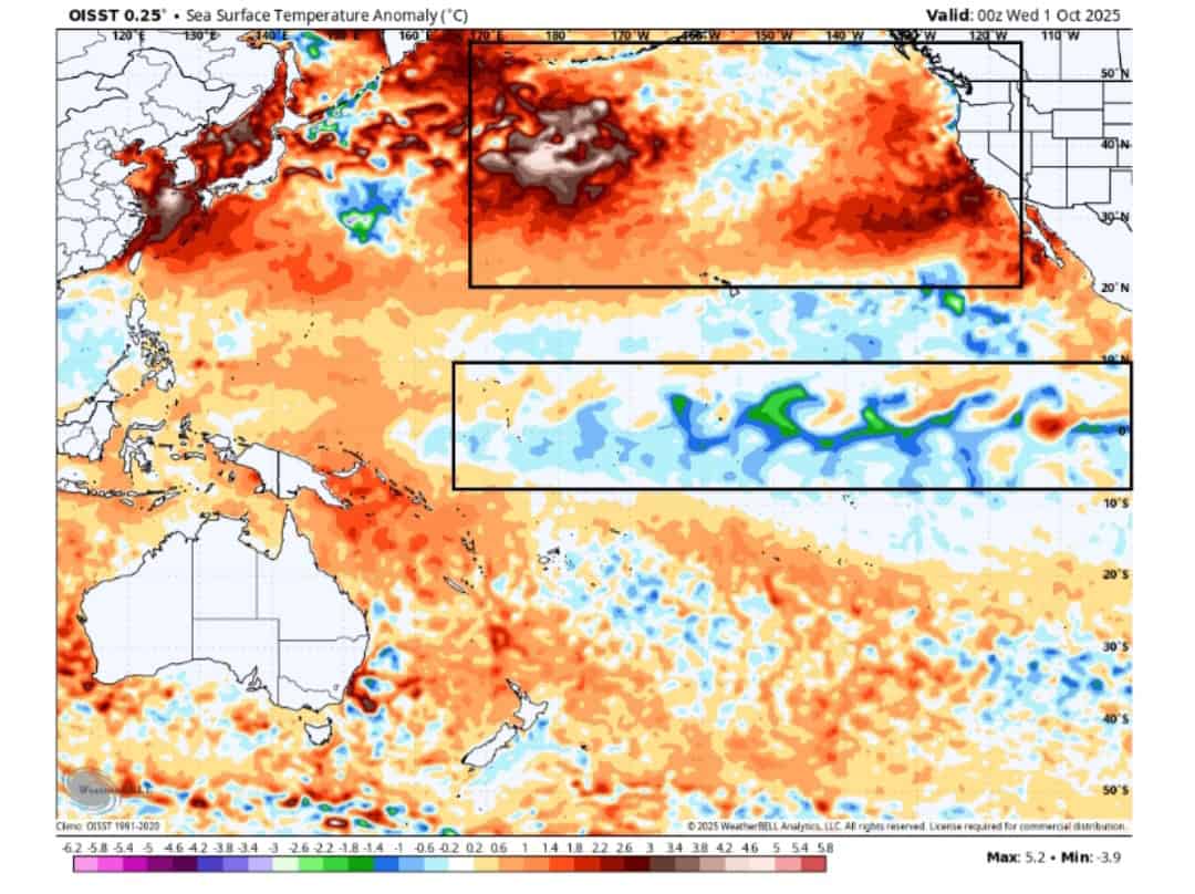 La Niña inverno 2025-2026 