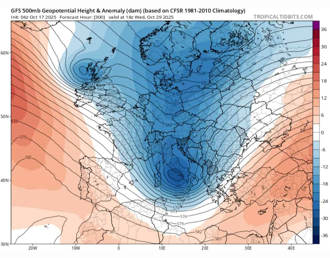 Tempesta equinoziale 29 ottobre 