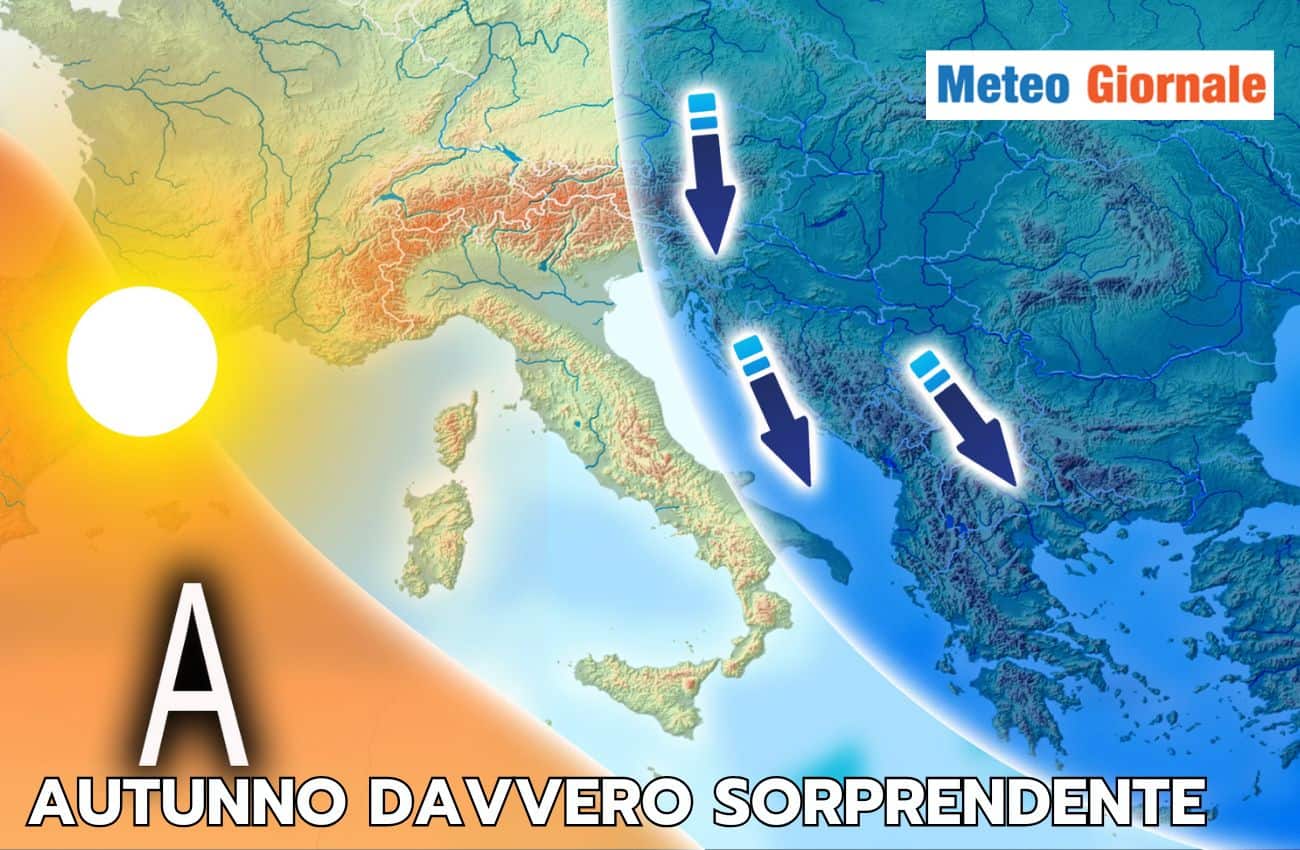 Meteo autunnale molto sorprendente: ecco gli scenari previsti in Italia