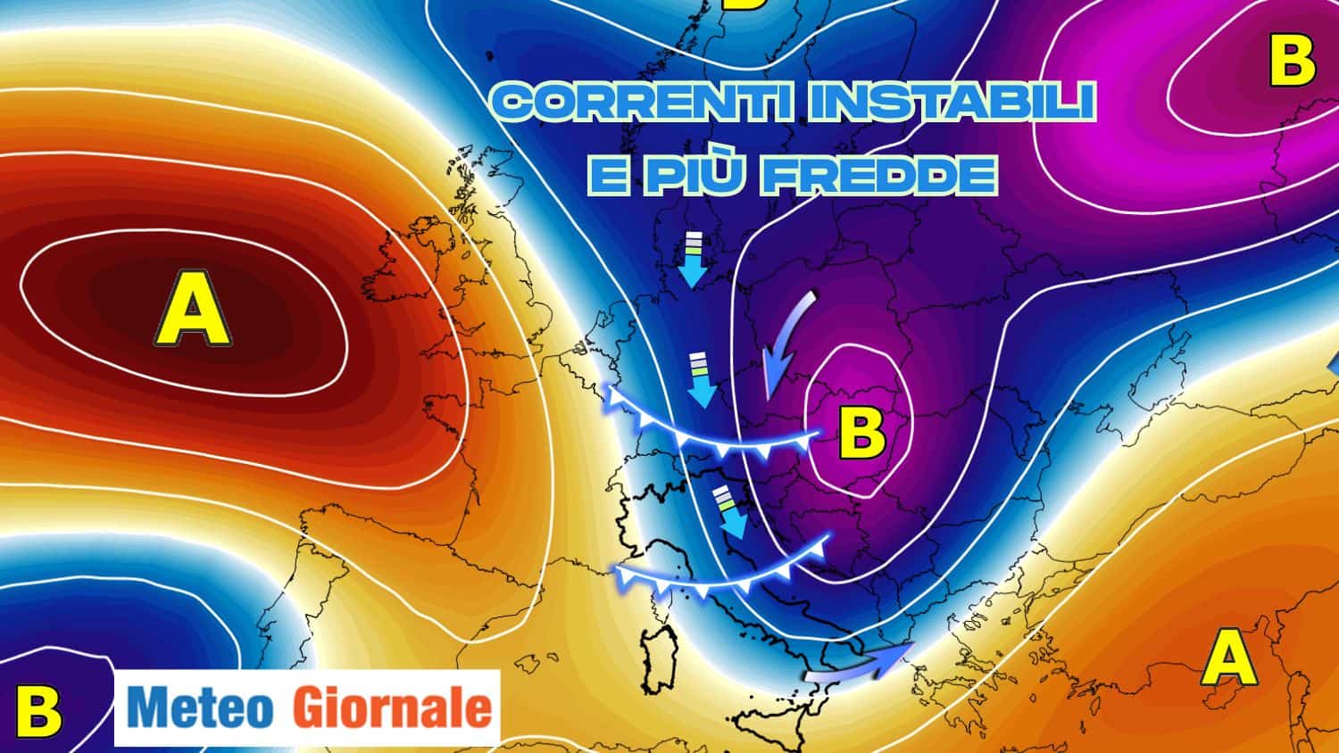 Ottobre chiuderà con aria di nuovo più fredda e piogge. Le ultimissime