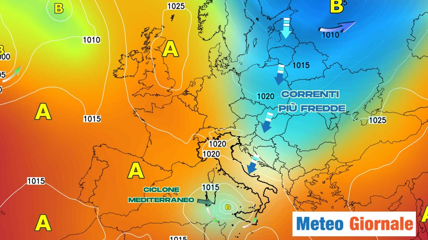 Possibile ciclone mediterraneo, la prossima settimana. Ecco dove potrebbe colpire