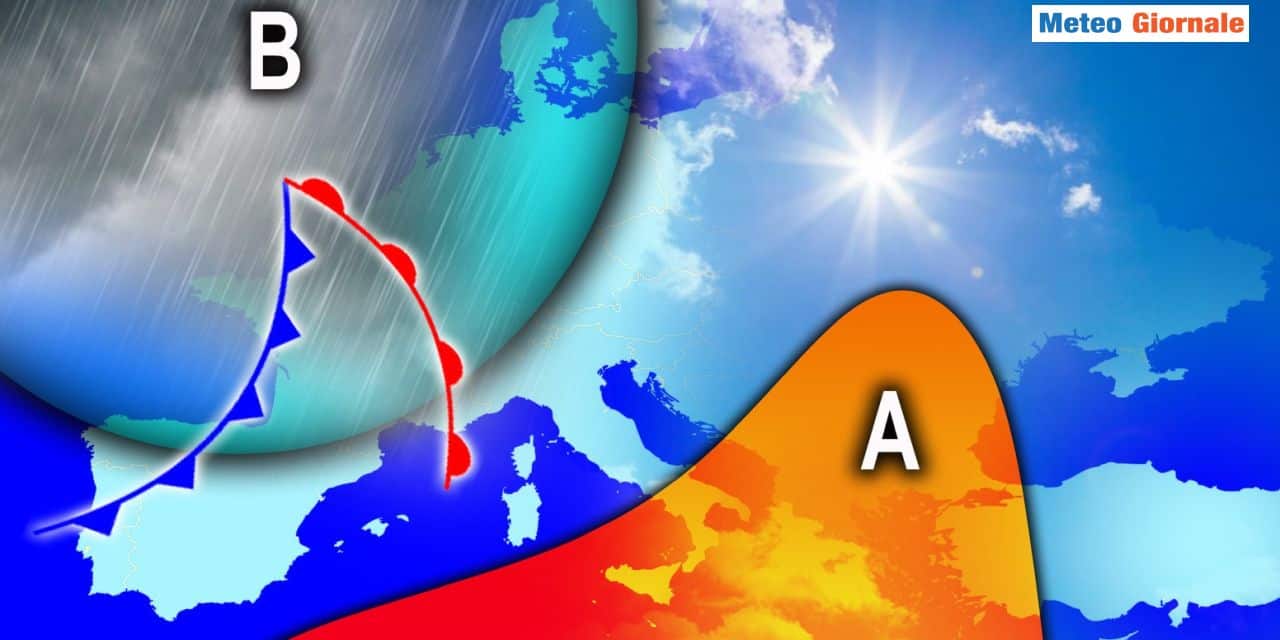 Italia divisa, con il Meridione esposto all'alito caldo africano