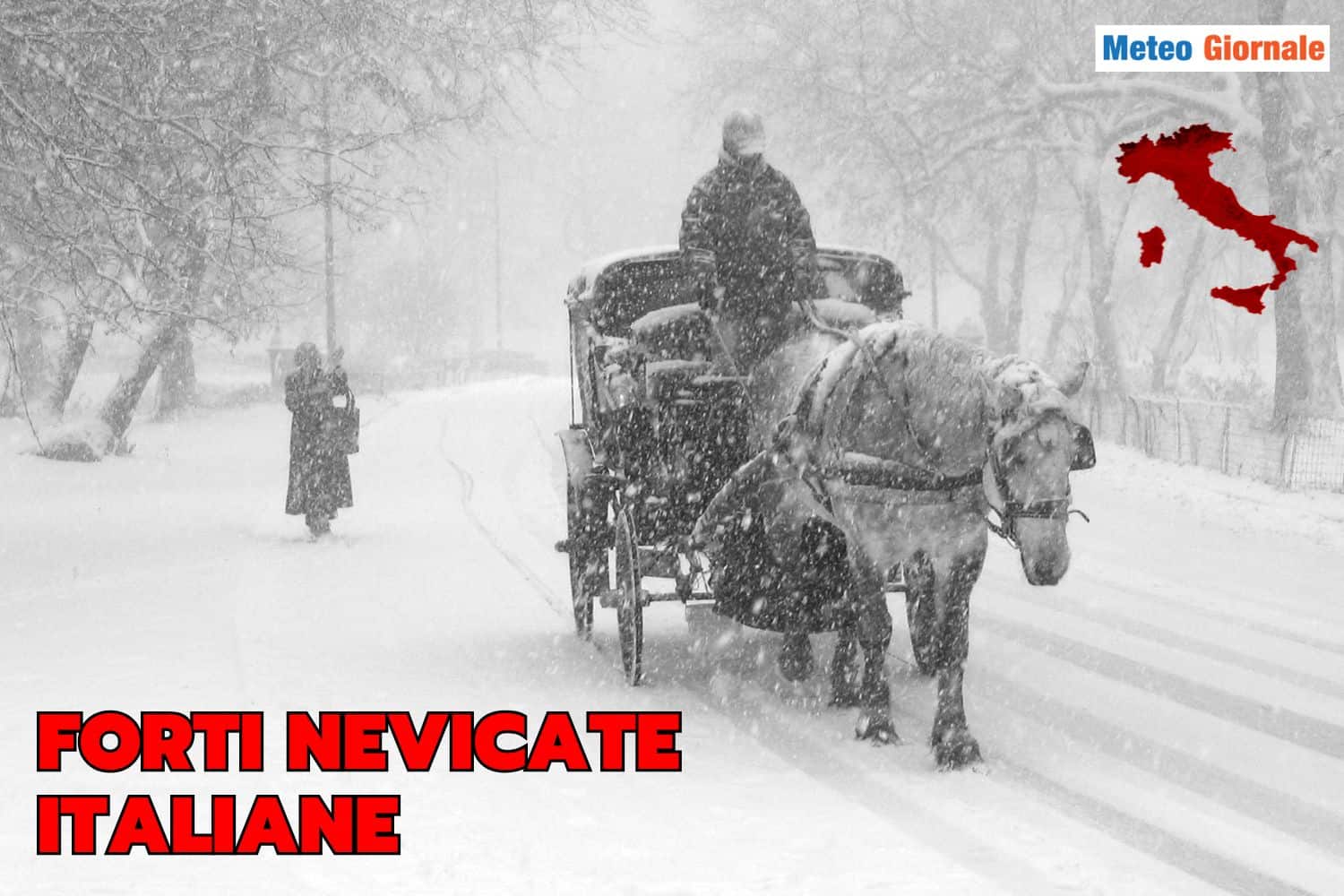 Neve e freddo da freezer in Italia: le zone più colpite e le cause meteo