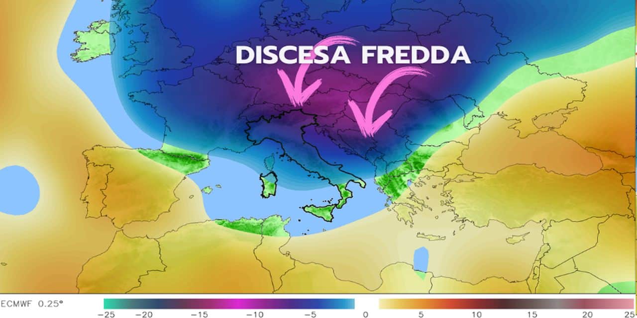 Ritorno del freddo e stavolta con più maltempo