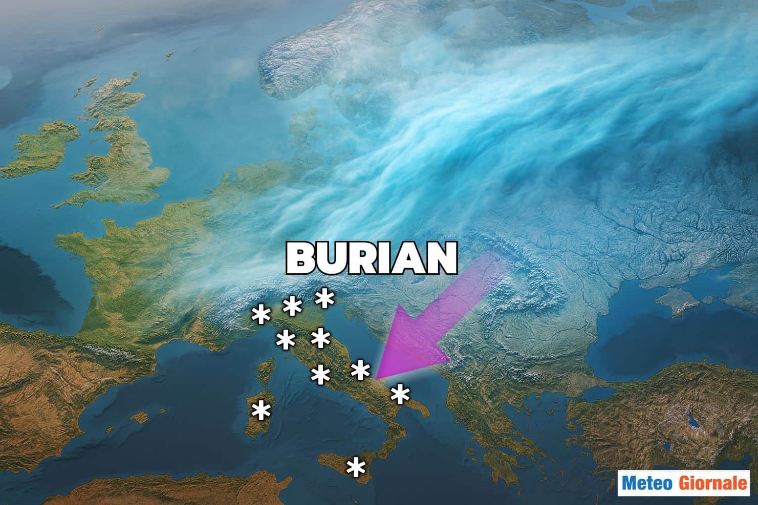 Burian: il vento siberiano che trasforma l’Europa in un freezer