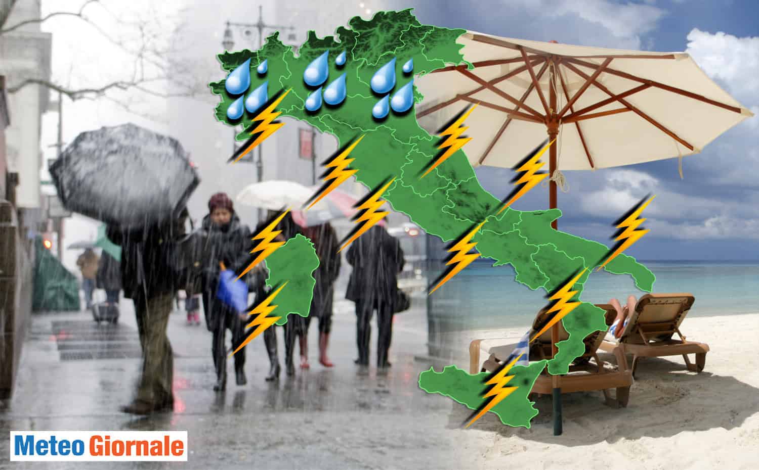 Meteo esplosivo 1- 3 novembre, piogge forti in queste regioni