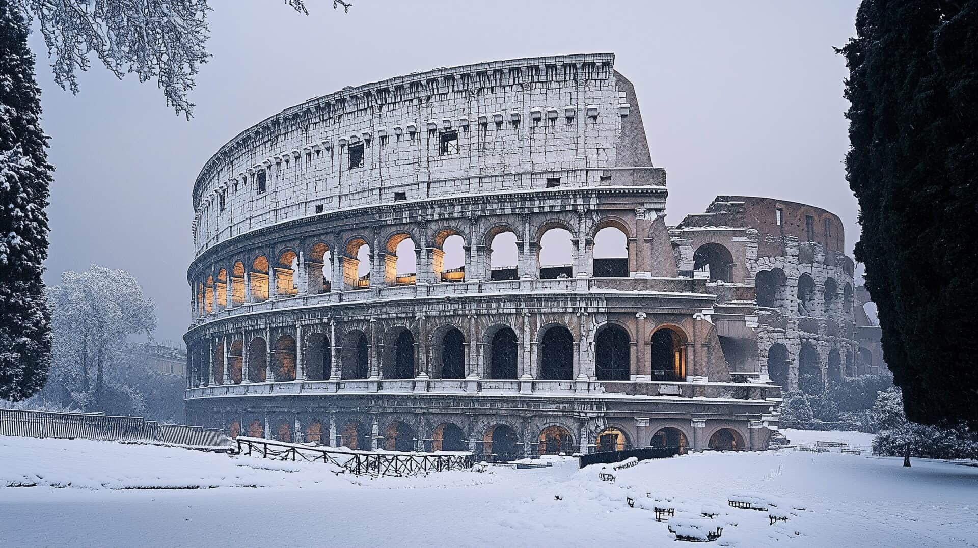Una nevicata gelida, sotto zero su Roma. Complice un evento di Burian.