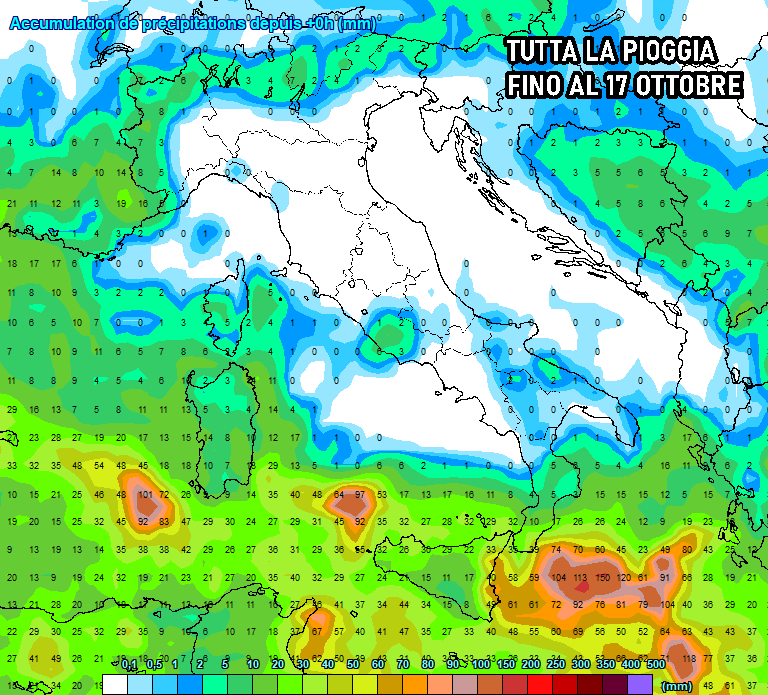 piogge 10 giorni