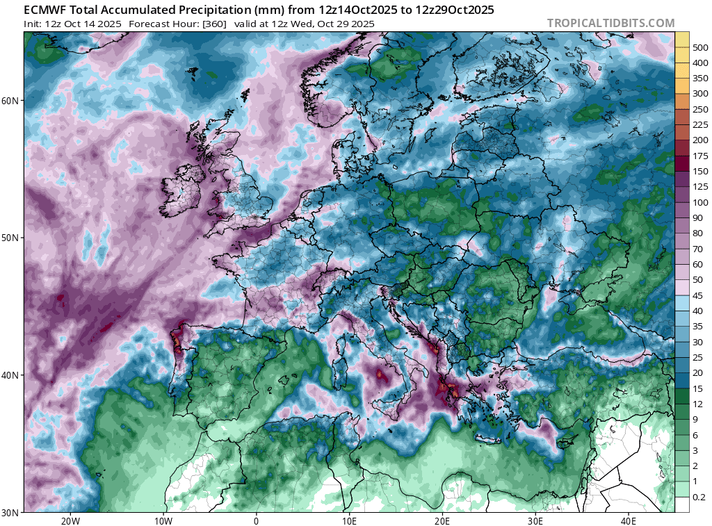 pioggia ecmwf