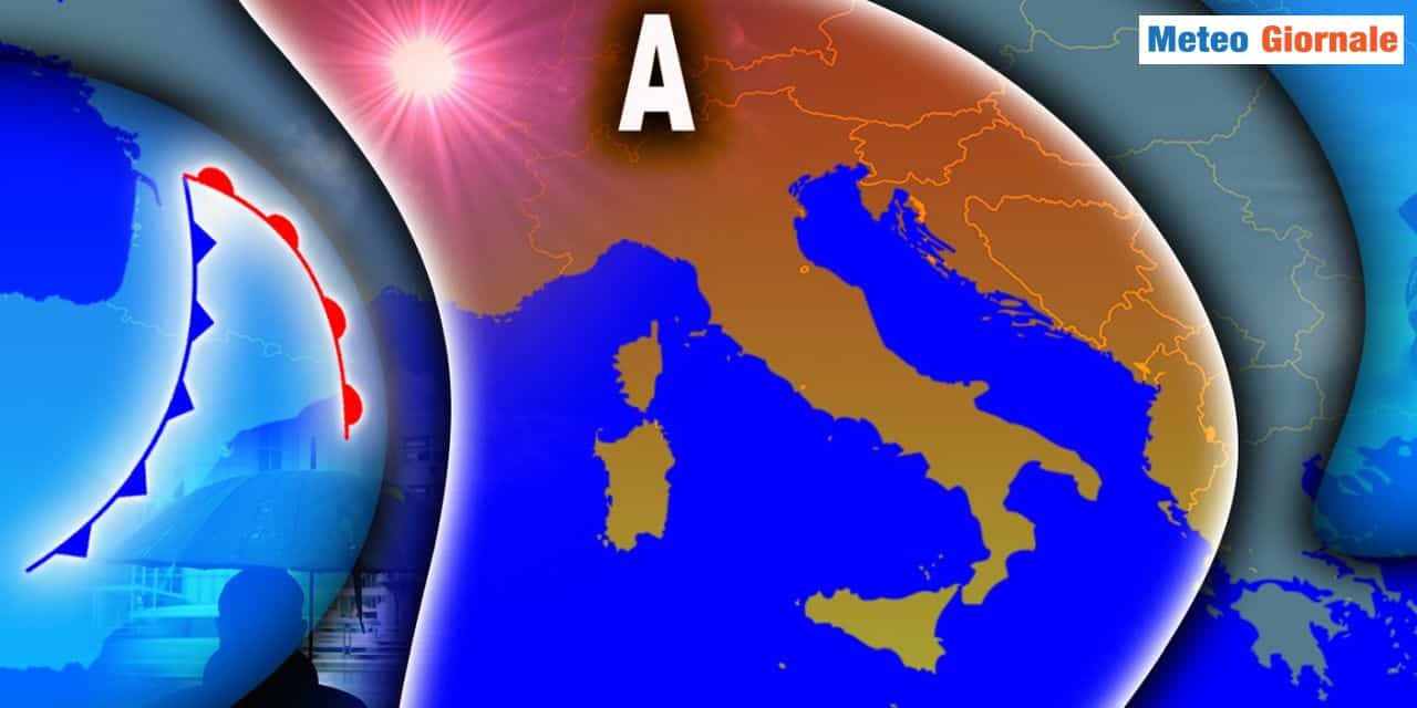 Fase anticiclonica nella prima settimana di novembre