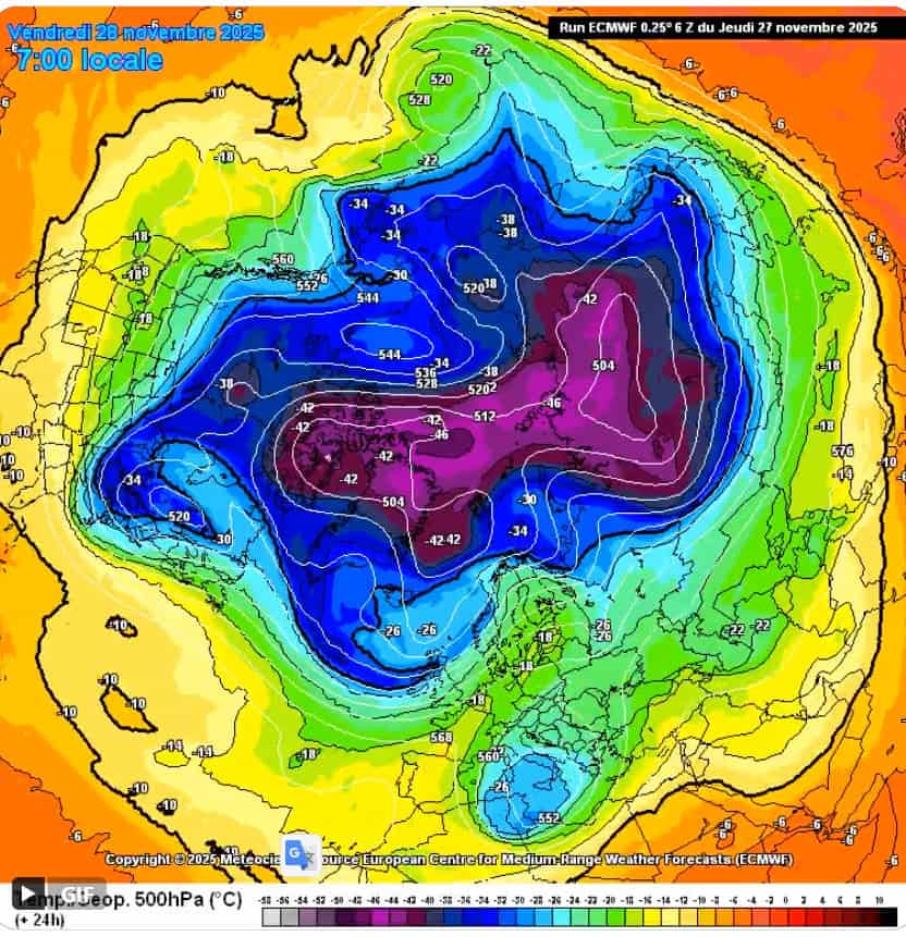 Le dinamiche di questo strano Vortice Polare 2025
