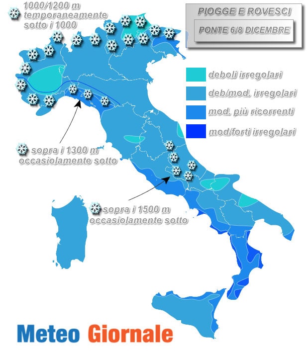 Base piogge ponte immacolata