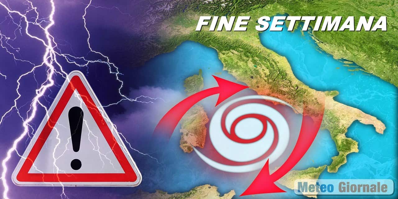 Meteo: un ciclone minaccia il fine settimana, occhi puntati al Centro-Sud