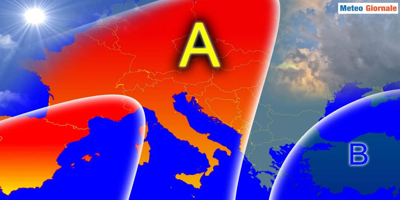 Si allontana verso est la depressione mediterranea