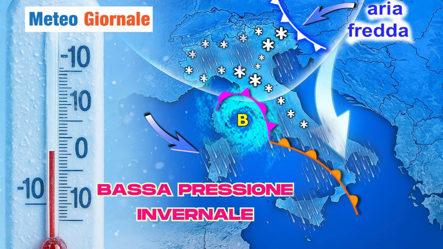 Conferme sulla neve: ce ne sarà tanta e a bassa quota su queste aree. Ecco quali con mappa