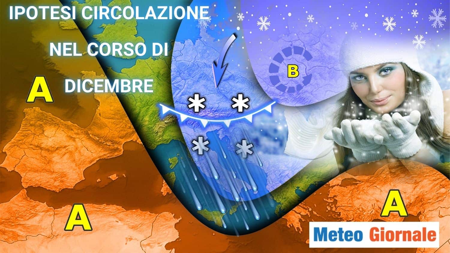 Evoluzione per tutto Dicembre: atmosfera molto movimentata con crescendo invernale