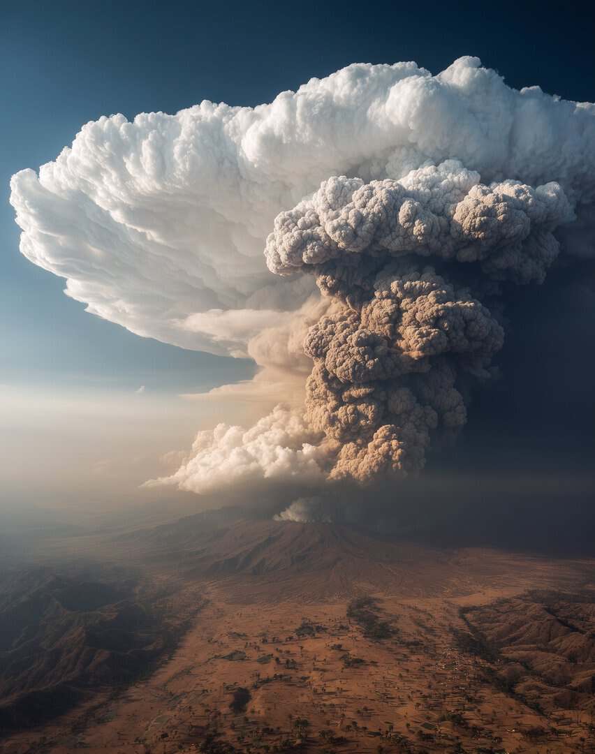 Vulcano in Etiopia, catastrofe eruttiva dopo 10mila anni