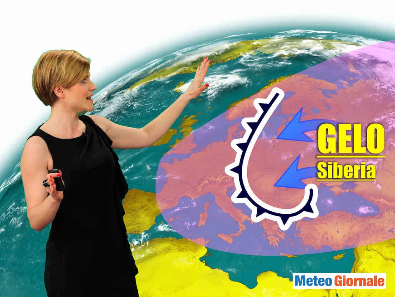meteo gelido verso italia da siberia
