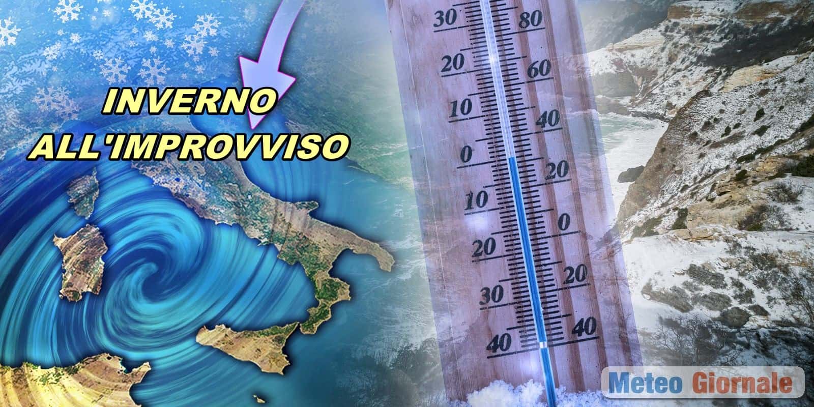 Meteo: inverno all’improvviso, aria artica verso l’Italia