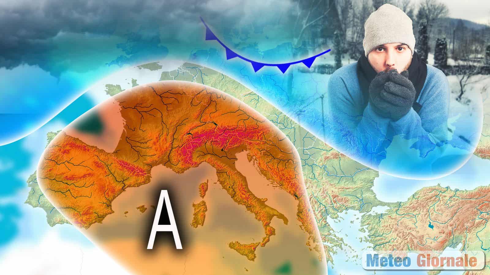 Meteo dicembre svolta improvvisa dopo l’anticiclone sull’Italia