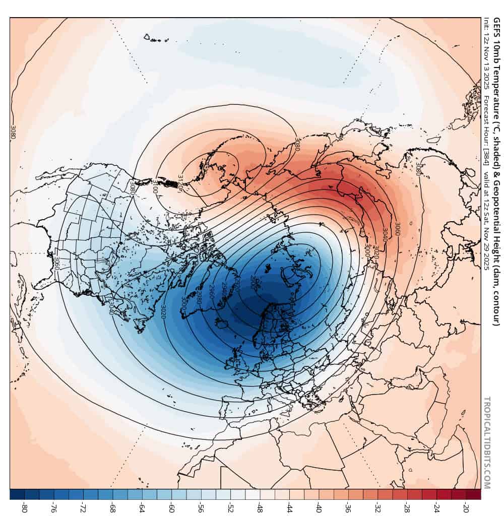 vortice polare verso europa 15