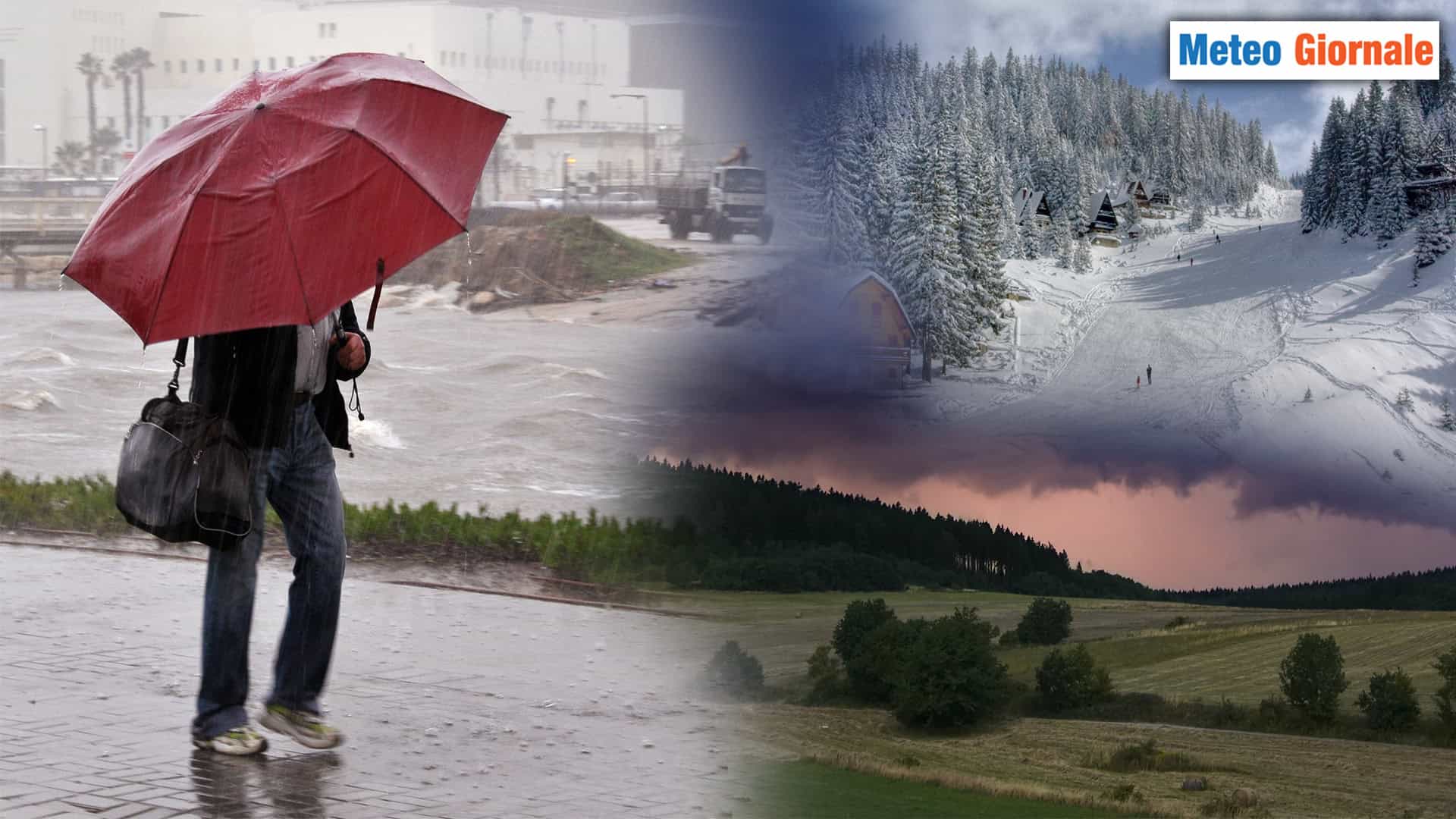 Meteo Prossima settimana: Tornano pioggia e Neve! E per Natale?