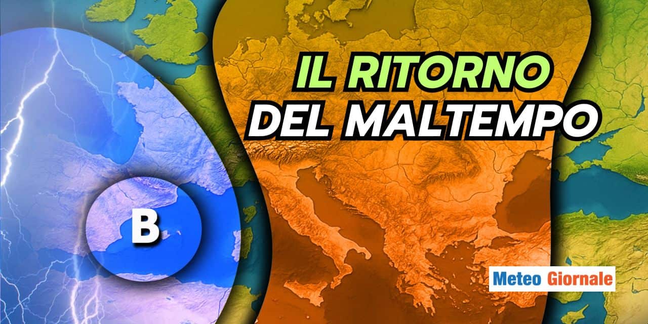 Meteo: la data del RITORNO del MALTEMPO in Italia, secondo il modello GFS