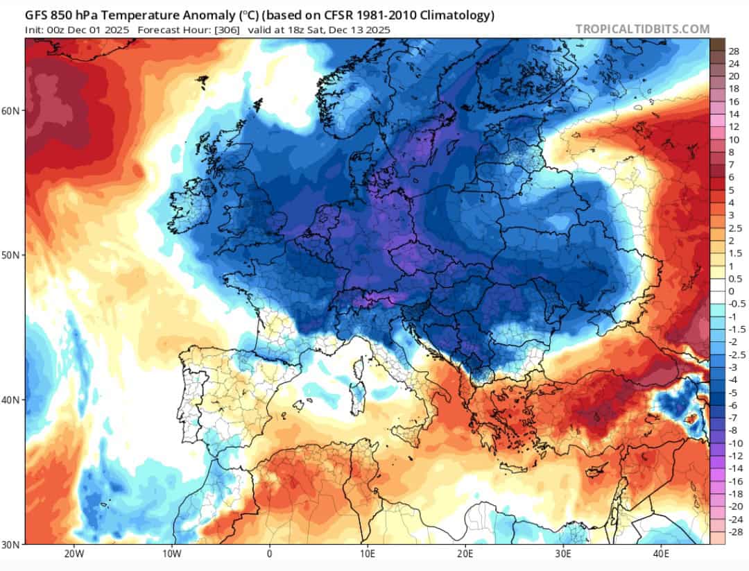 Meteo 13 dicembre